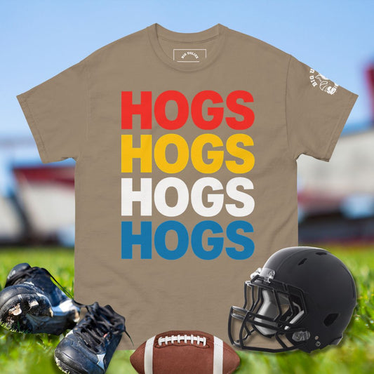 Four Hogs Stacked Tee