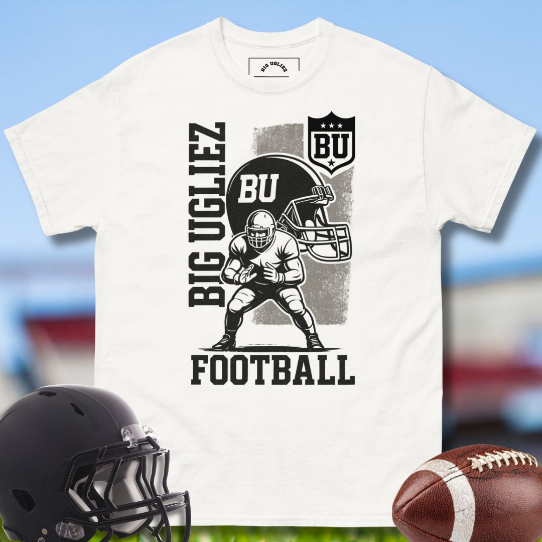 Big Ugliez Football Tshirt for the Olineman in white