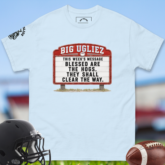 Blessed_Are_The_Hogs_They_Shall_Clear_The_Way_T-shirt_for_Offensive_Lineman_in_Light_Blue