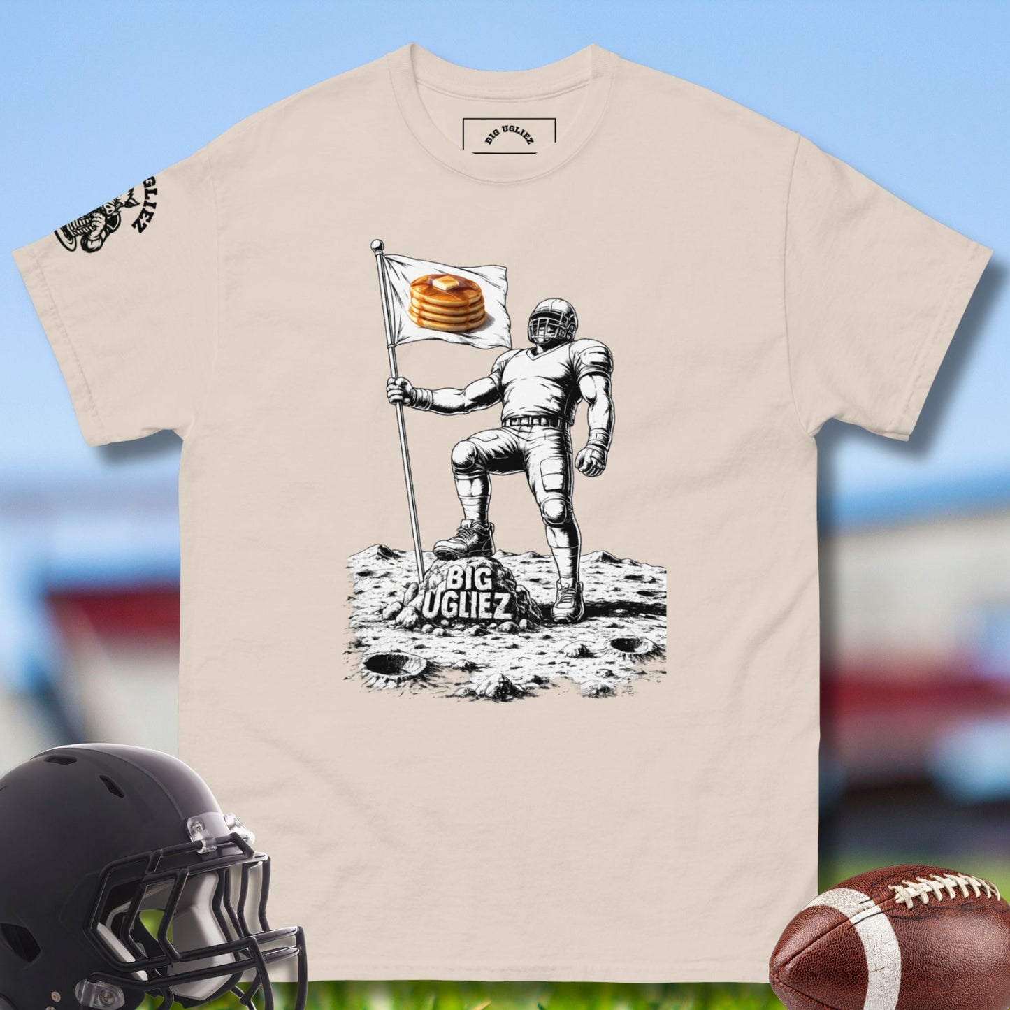 Mission: Pancaked Delivered Tshirt for Offensive Line in natural