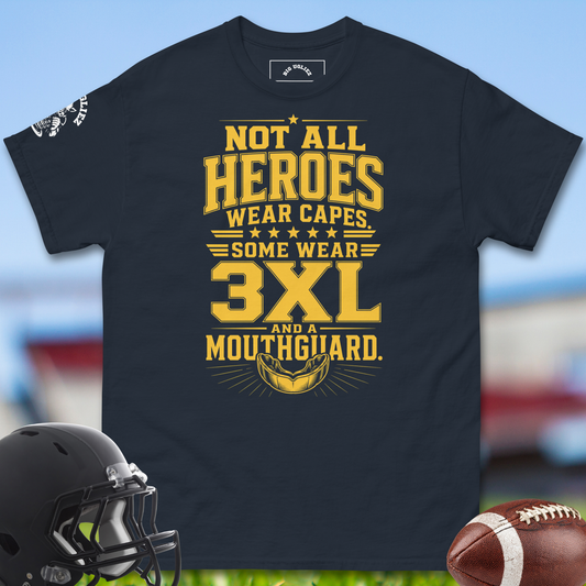 Not_All_Heroes_Wear_Capes_Some_Wear_3XL_And_A_Mouthguard_T-shirt_for_Offensive_Lineman_in_Navy