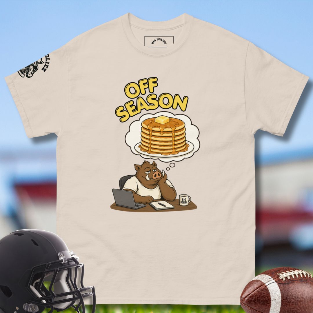 Off Season O-lineman Tshirt in beige