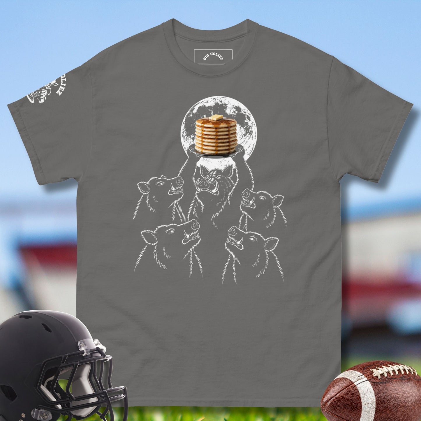 Pancake Offering Oline Tee in charcoal