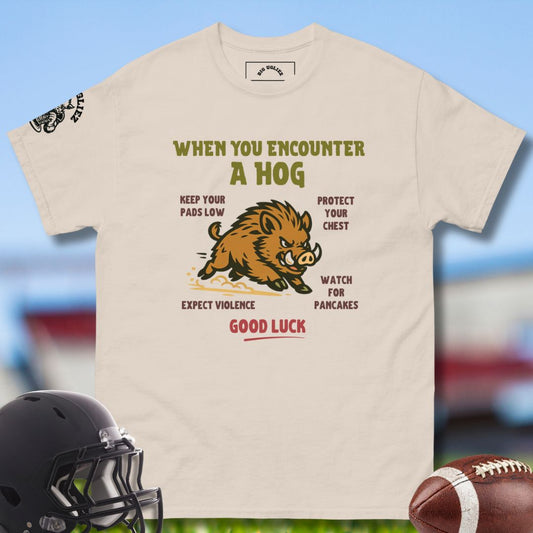 When You Encounter A Hog Tshirt in beige