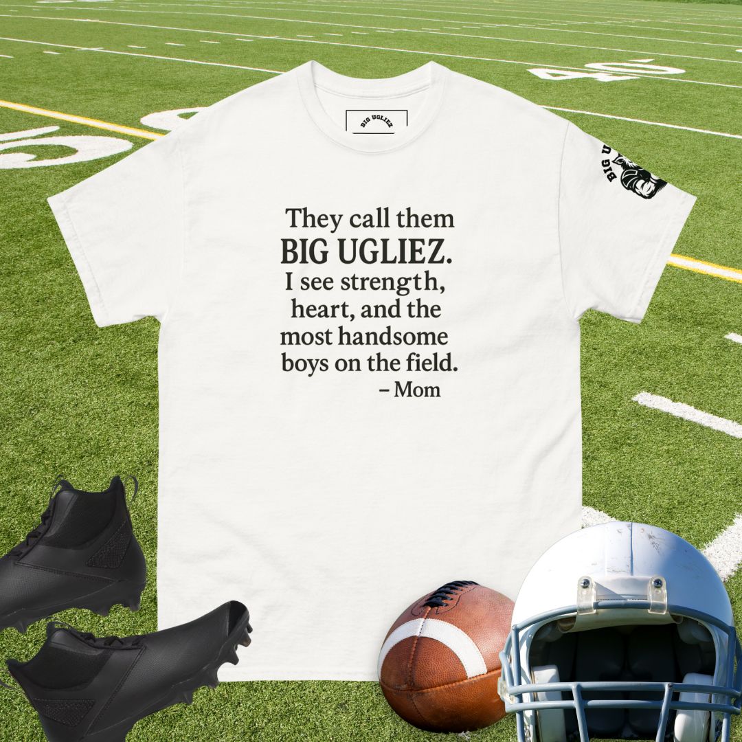 Offensive linemen mom proud t-shirt design