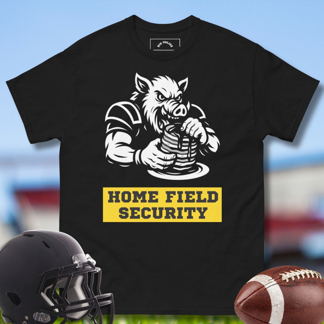 Offensive Line Football Tshirt with Home Field Security design