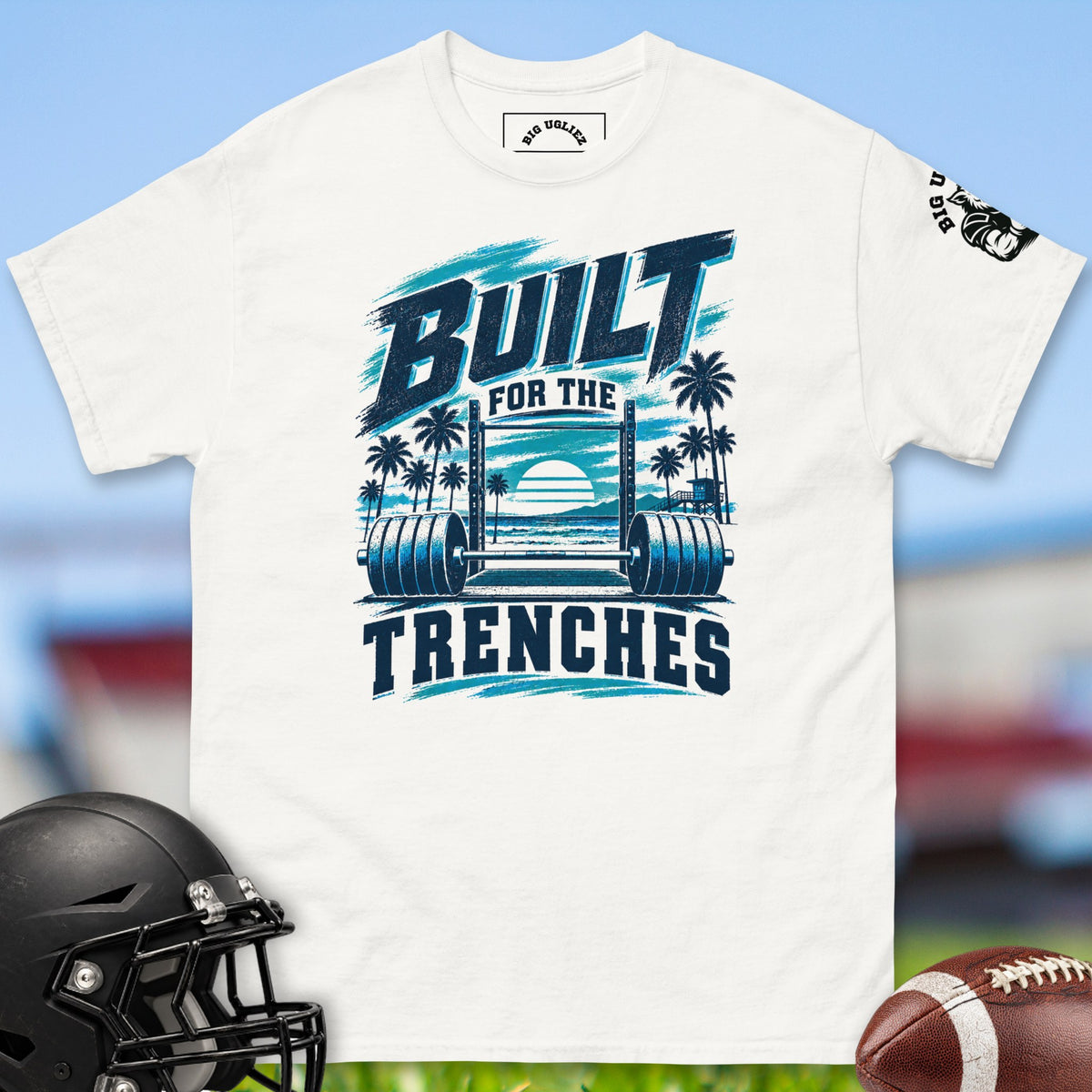 iron paradise-offensive-linemen-t-shirts-by-big-ugliez-in-white