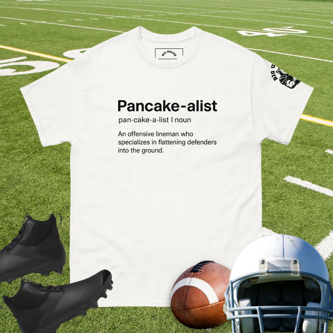 Pancake-alist t-shirt definition design for offensive linemen