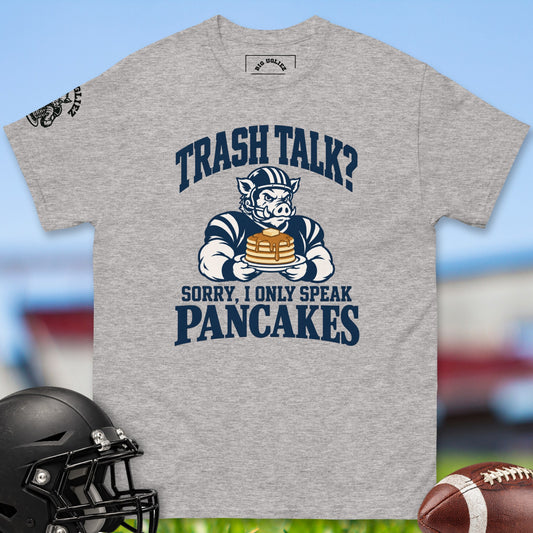 Trash Talk? offensive lineman t-shirt in Sport Grey by Big Ugliez