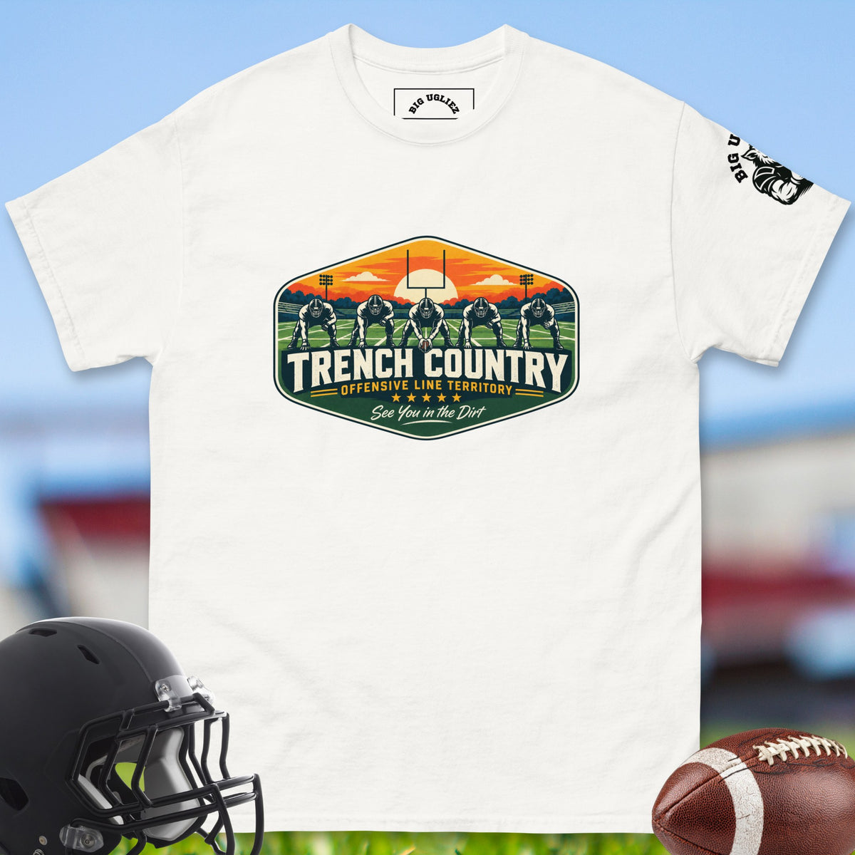 trench-country-badge-offensive-linemen-t-shirts-by-big-ugliez-in-white