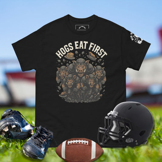 Hogs Eat First O-Line Tee