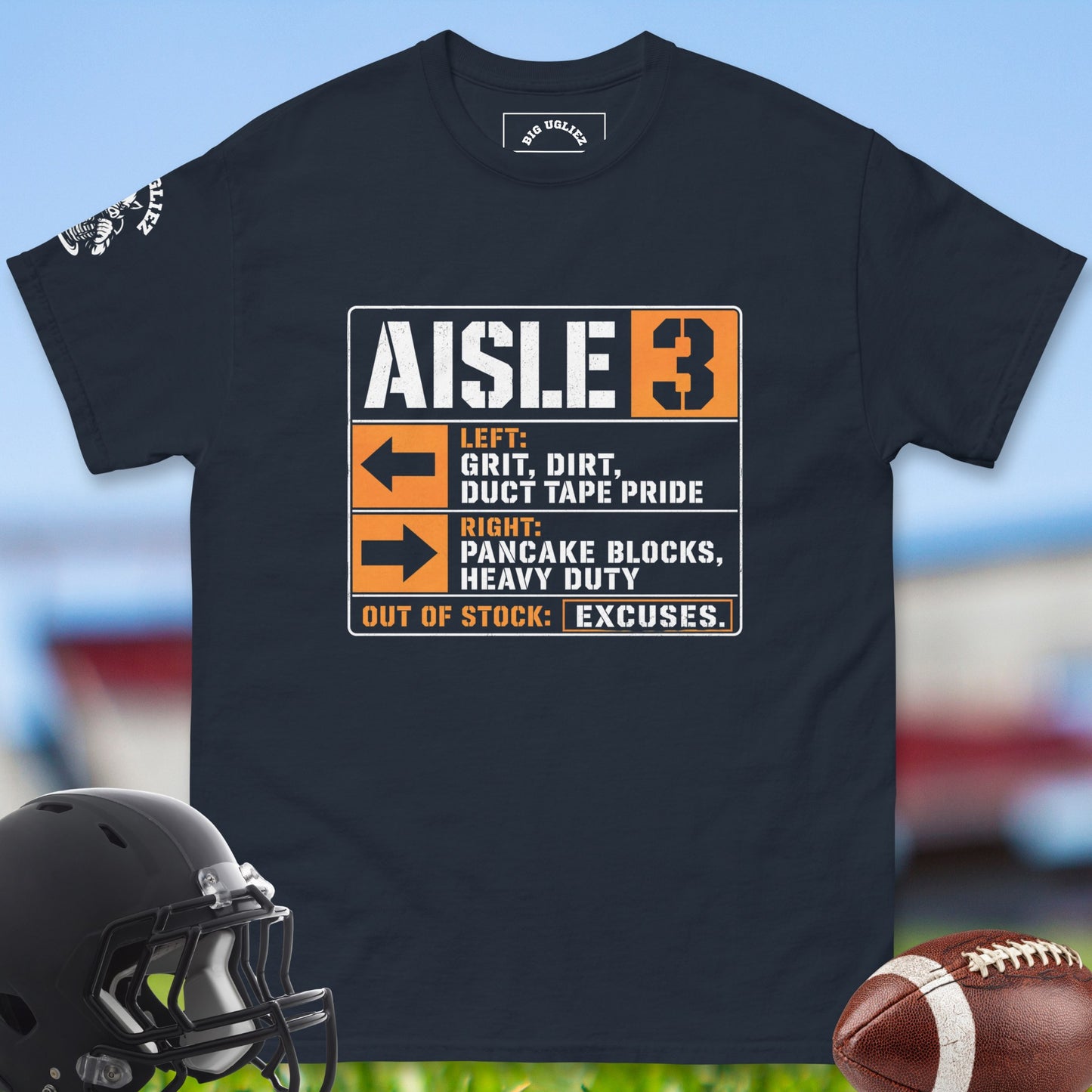 Aisle_3_T-shirt_for_Offensive_Lineman_in_Navy