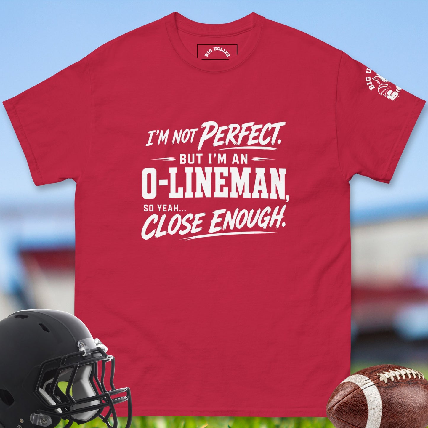 Almost Perfect O-Lineman_T-shirt_for_Offensive_Lineman_in_forrest cardinal