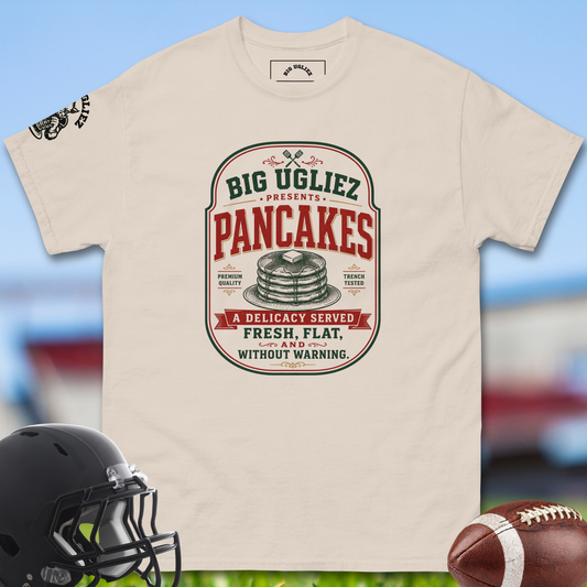 Big_Ugliez_Presents_Pancakes_T-shirt_for_Offensive_Lineman_in_Natural
