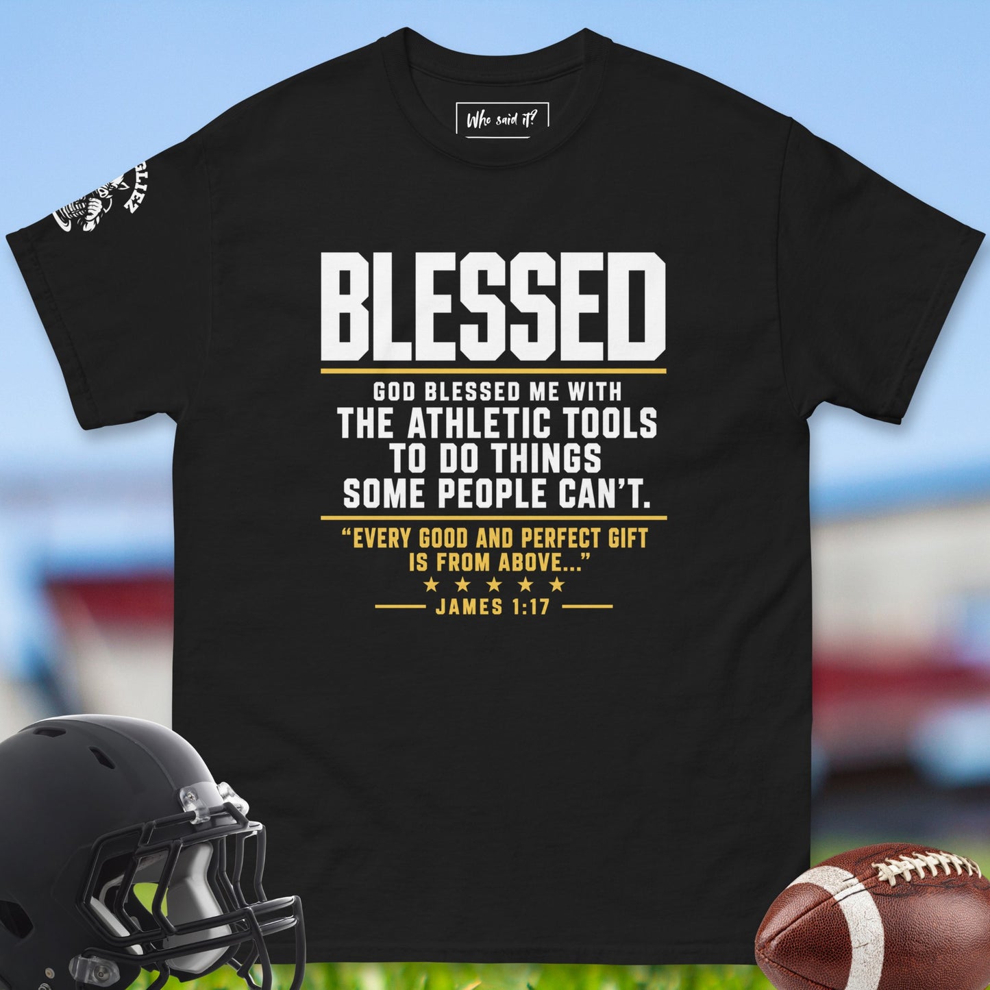 Blessed_T-shirt_for_Offensive_Lineman_in_Black