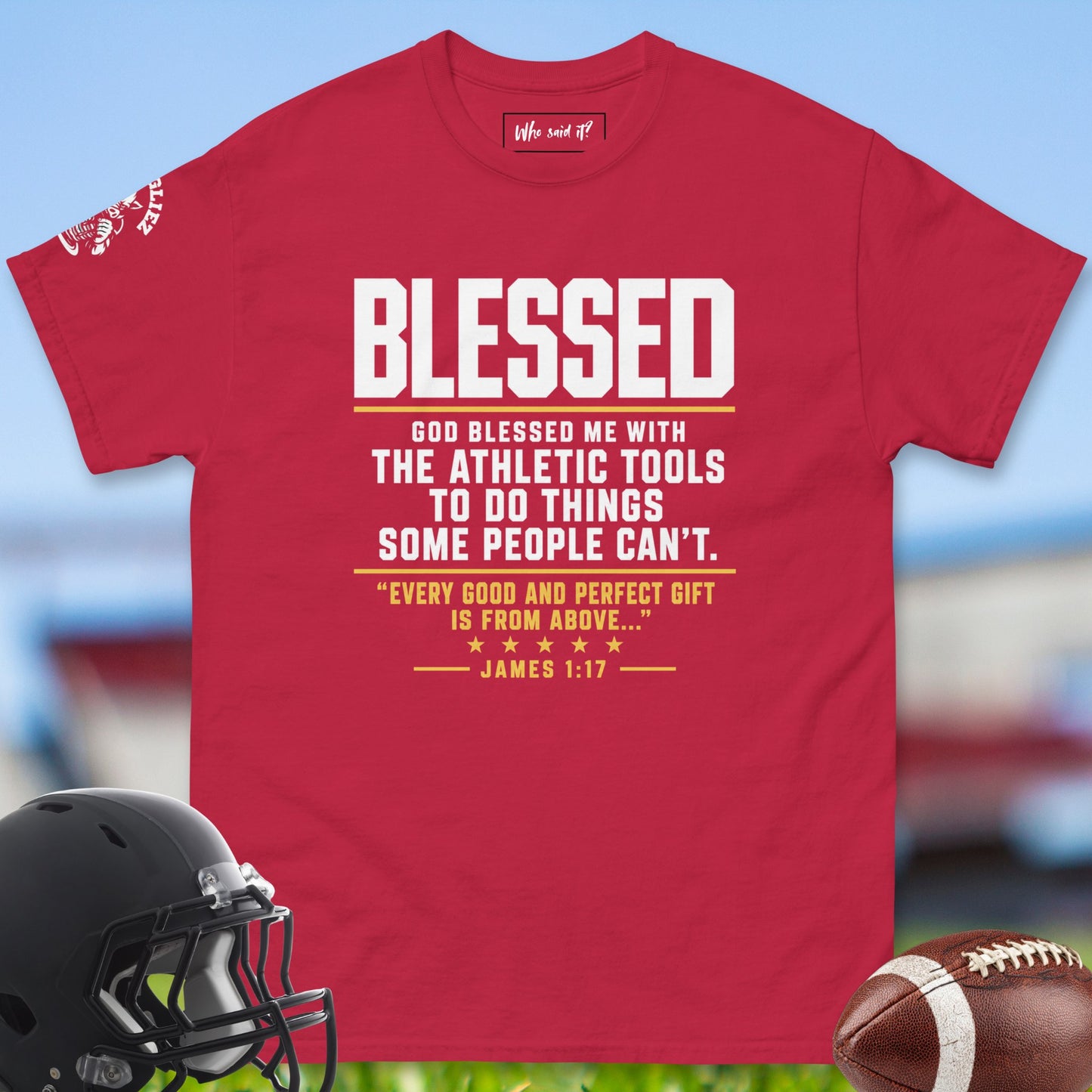 Blessed_T-shirt_for_Offensive_Lineman_in_Cardinal