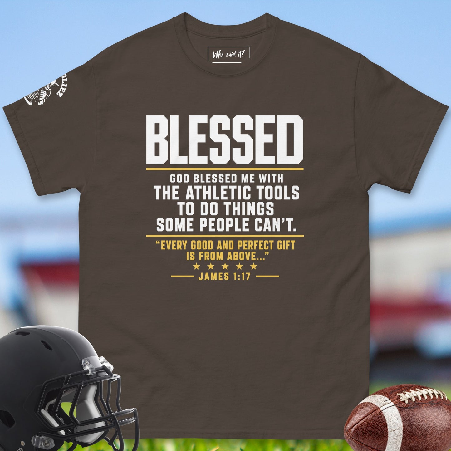 Blessed_T-shirt_for_Offensive_Lineman_in_Dark_Chocolate