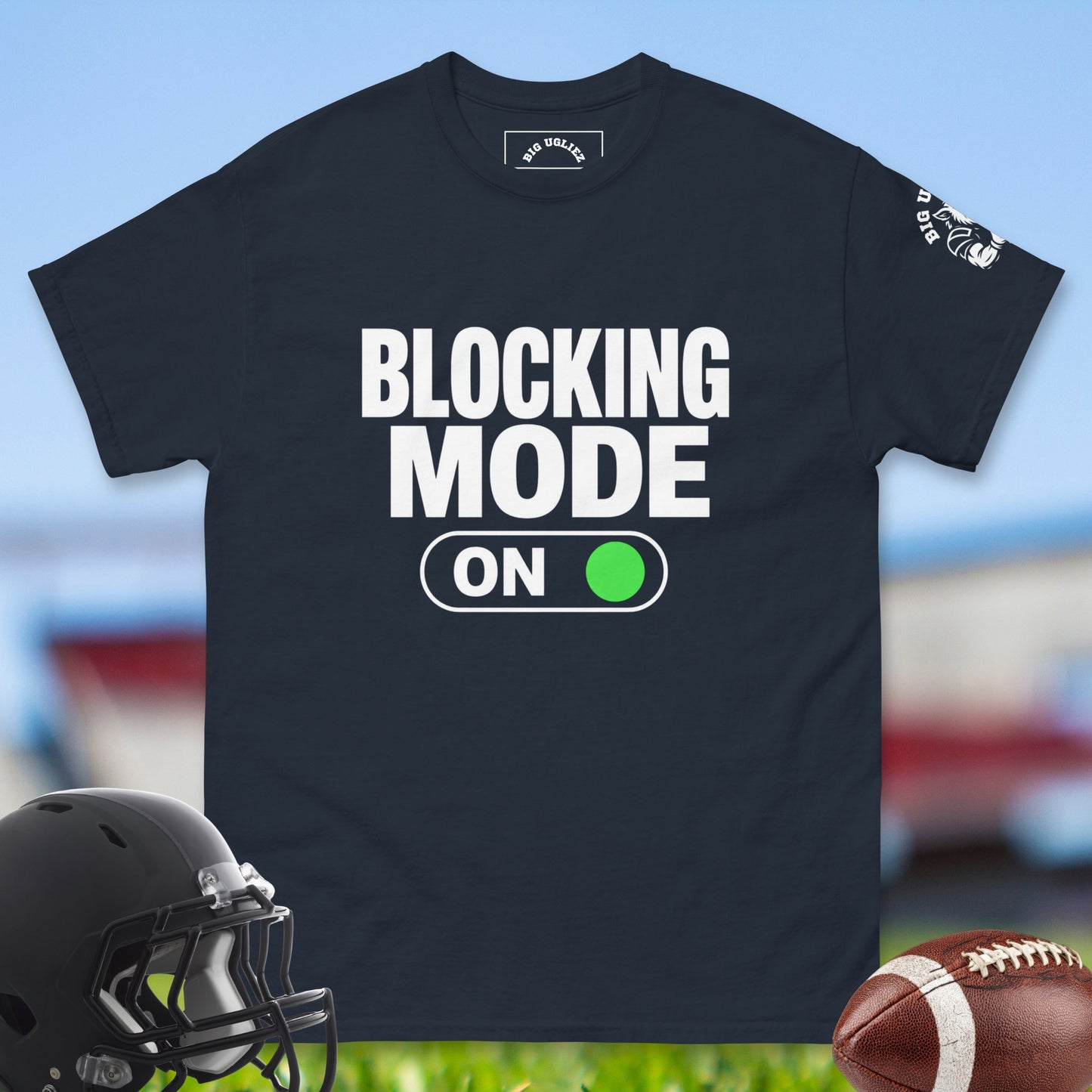 Blocking_Mode_On_T-shirt_for_Offensive_Lineman_in_Navy
