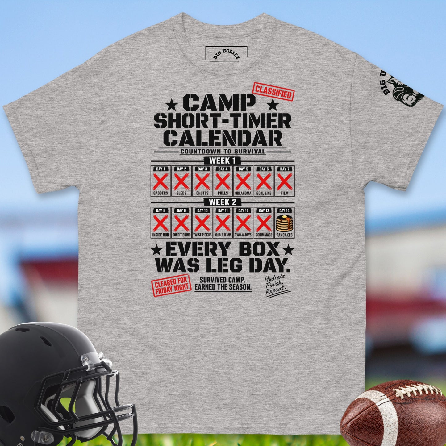 Camp_Short-Timer_Calendar_T-shirt_for_Offensive_Lineman_in_Sport_Grey