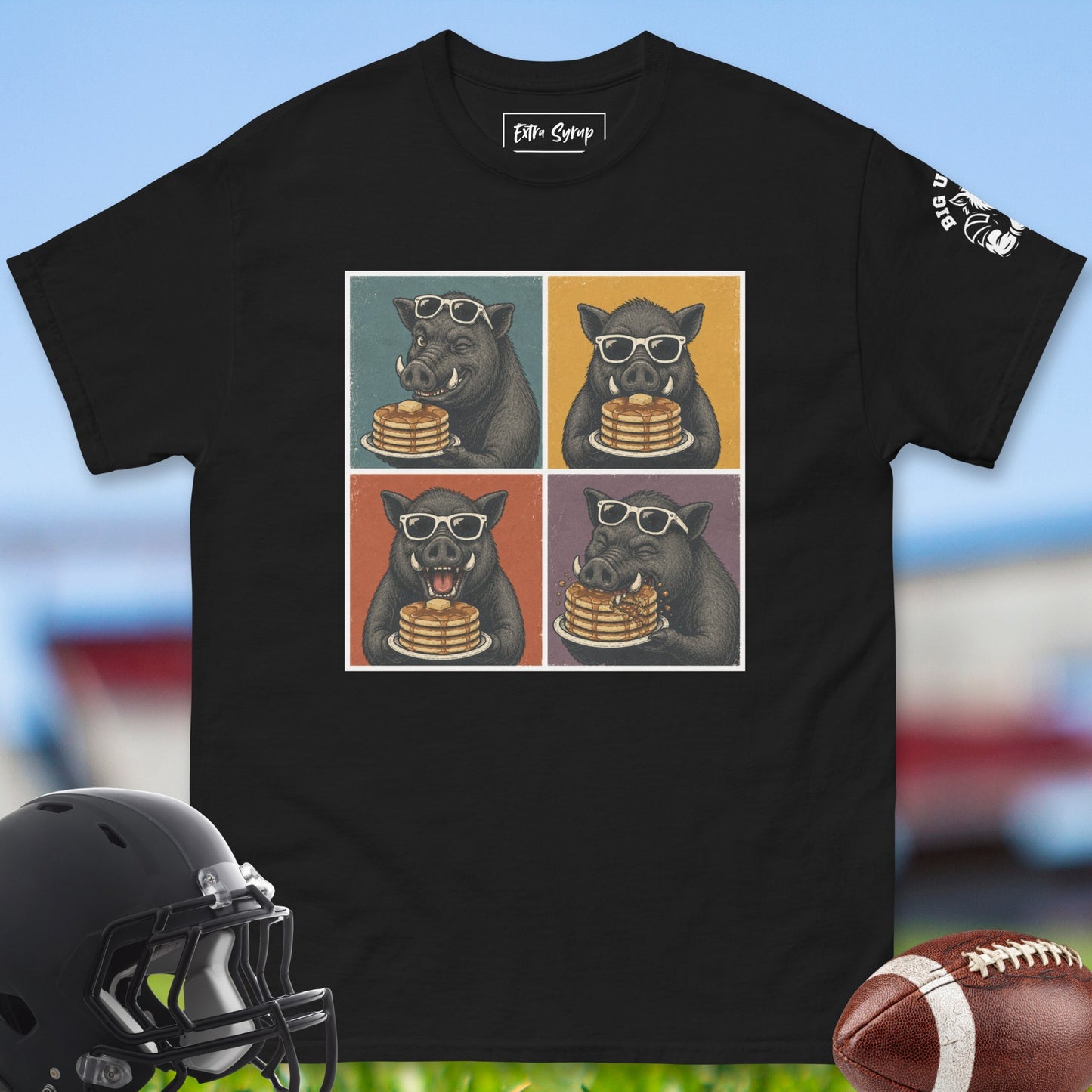 Extra_Syrup_T-shirt_for_Offensive_Lineman_in_Black