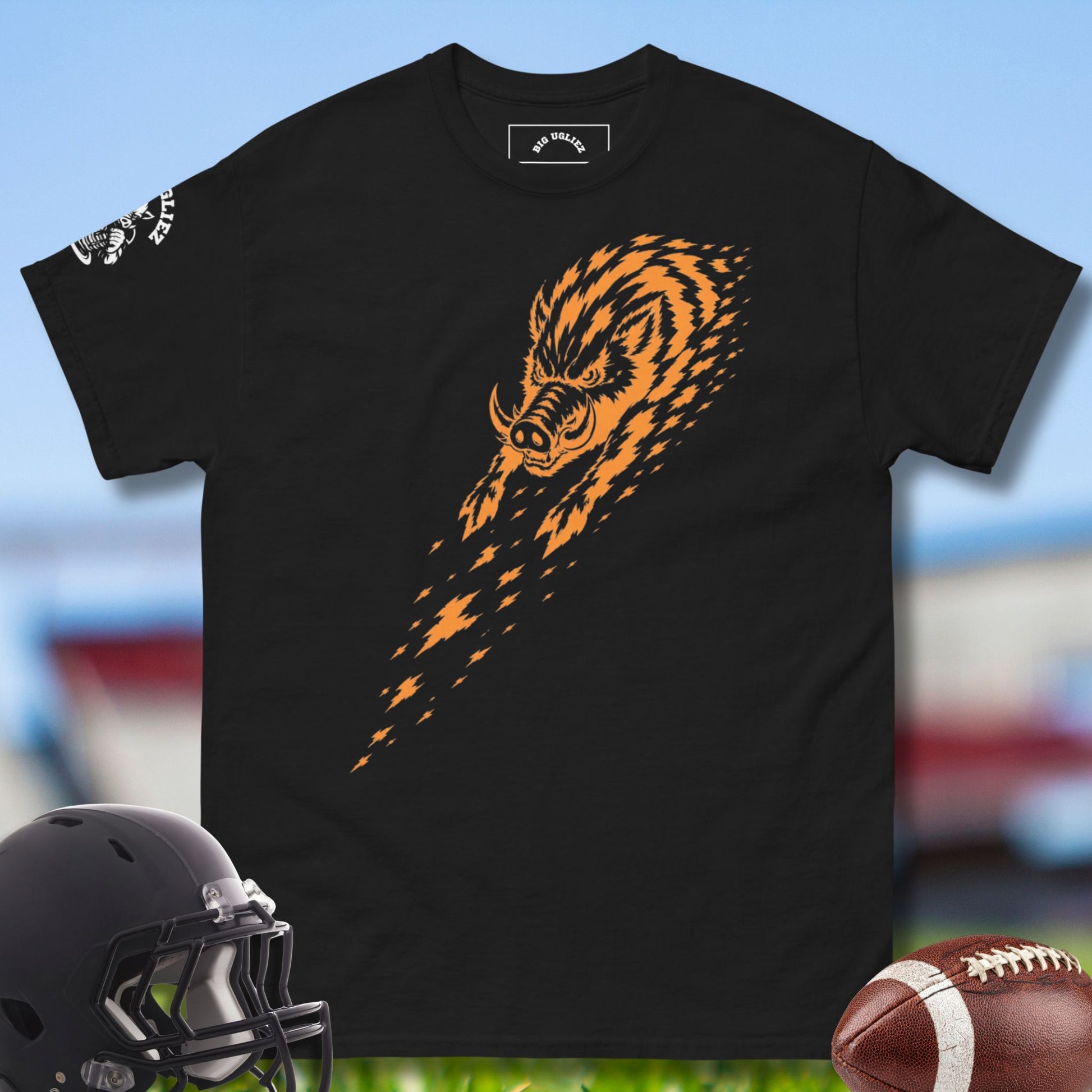 Full Charge T-shirt for Offensive Linemen in black