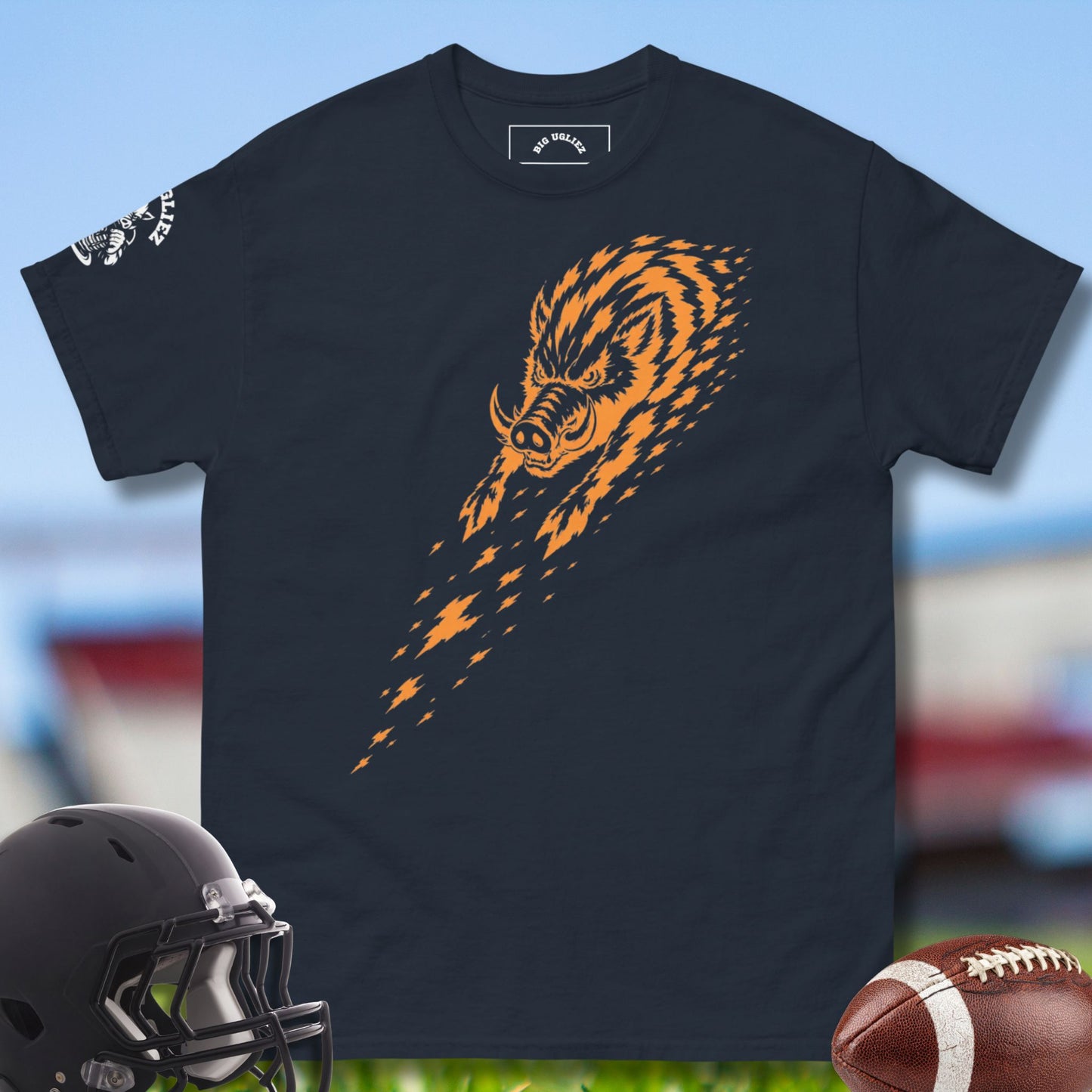 Full Charge T-shirt for Offensive Linemen in blue