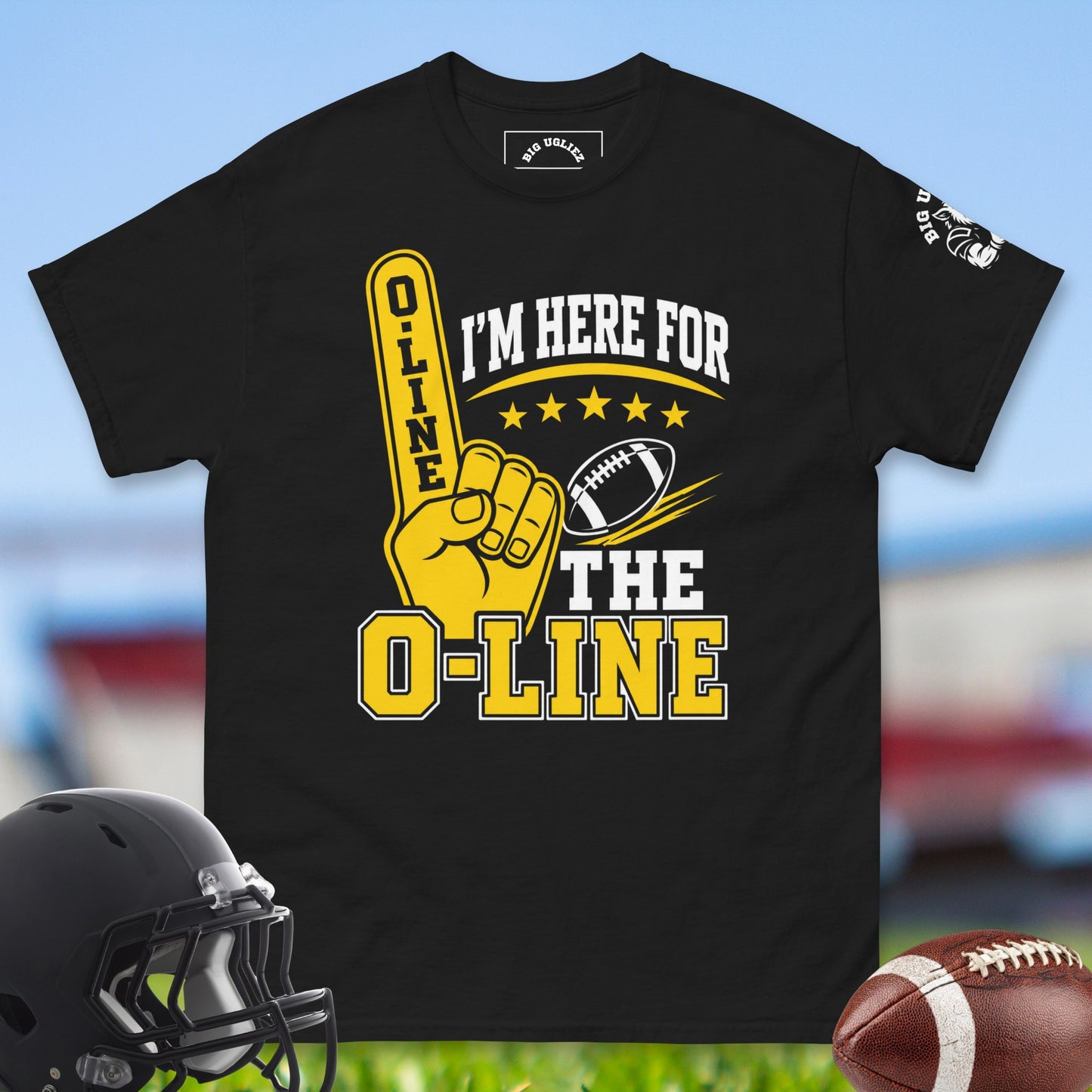I_m_Here_For_The_O-Line_T-shirt_for_Offensive_Lineman_in_Black