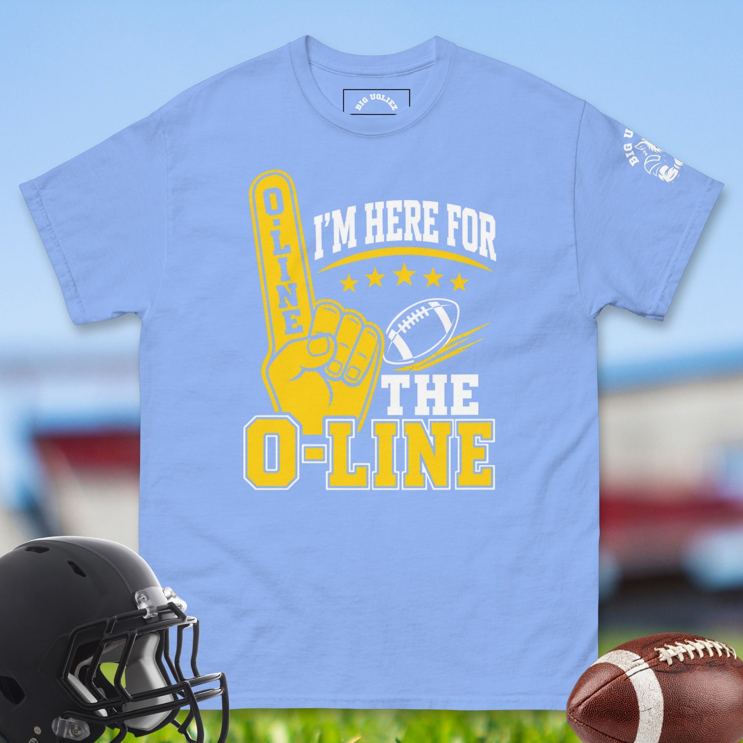 I_m_Here_For_The_O-Line_T-shirt_for_Offensive_Lineman_in_Carolina_Blue