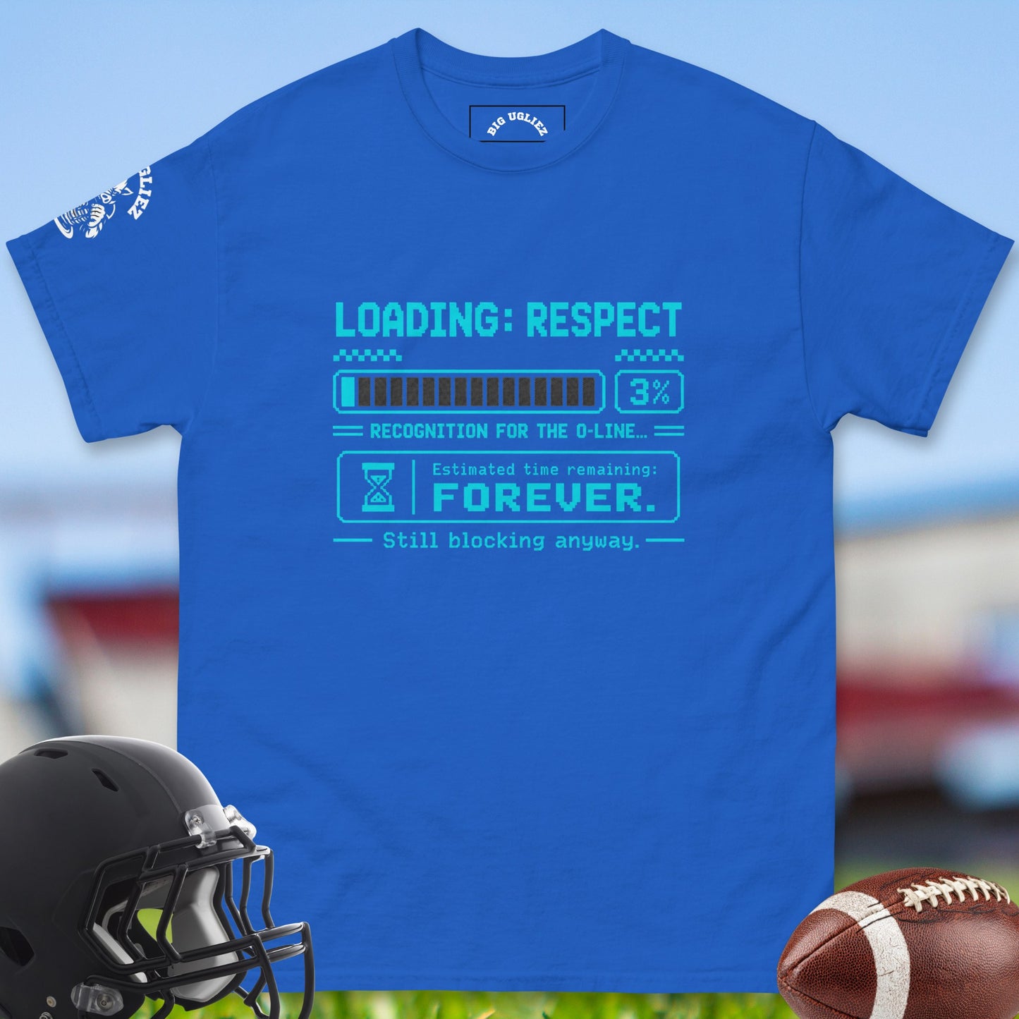 Loading_Respect_T-shirt_for_Offensive_Lineman_in_Royal