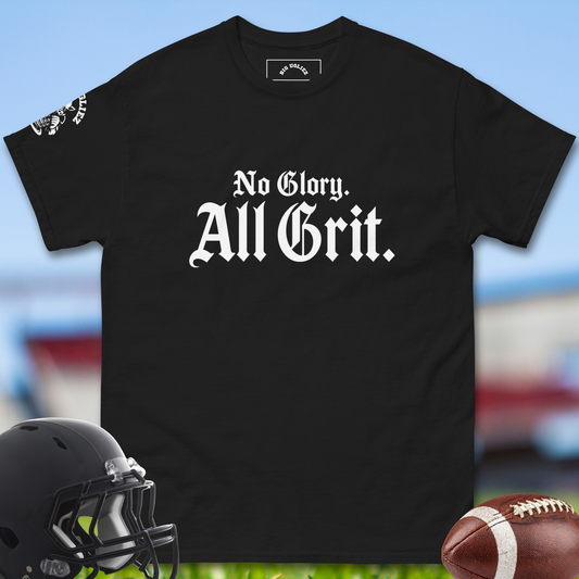 NoGloryAllGritT-shirtforOffensiveLinemaninBlack