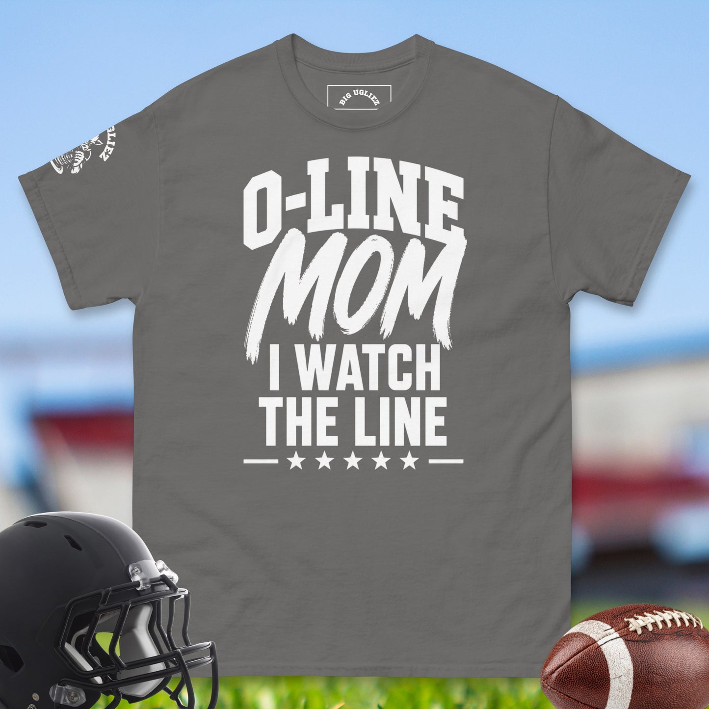O-Line_Mom_T-shirt_for_Offensive_Lineman_in_Charcoal