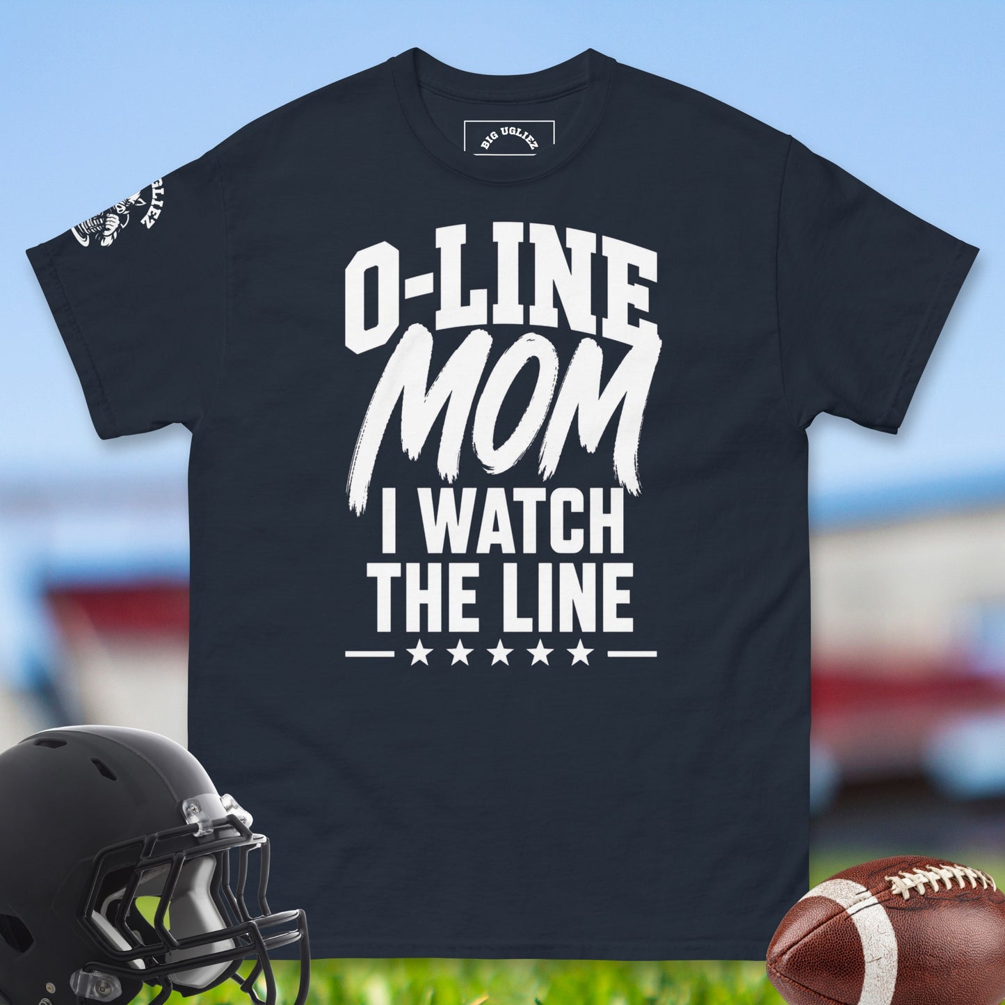 O-Line_Mom_T-shirt_for_Offensive_Lineman_in_Navy