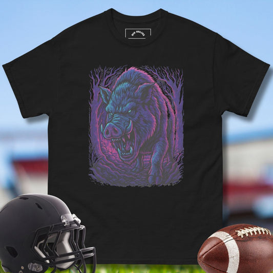 Offensive Lineman Football Tshirt Hog in the Wild by Big Ugliez