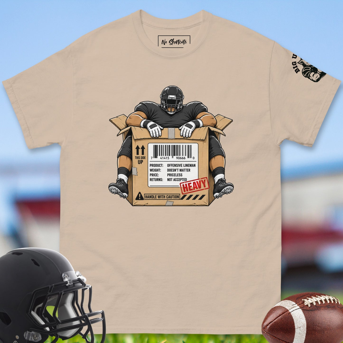 Offensive_Lineman_Special delivery t-shirt_for_Offensive_Lineman_in_Military_beige