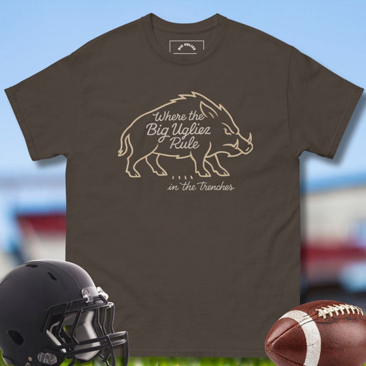 Offensive Lineman Tshirt Where the Big Ugliez Rule