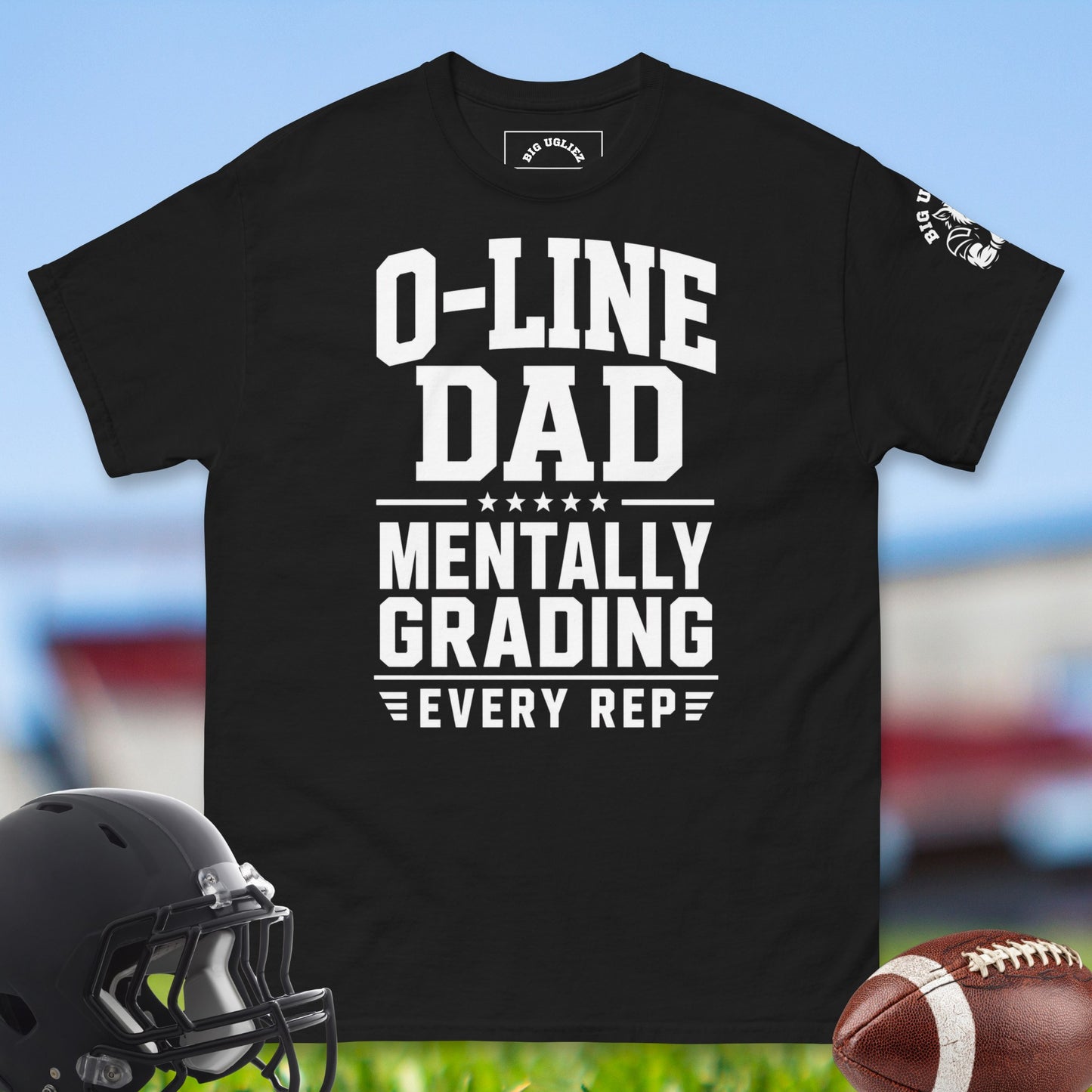 Olineman Dad Mentally Grading in black
