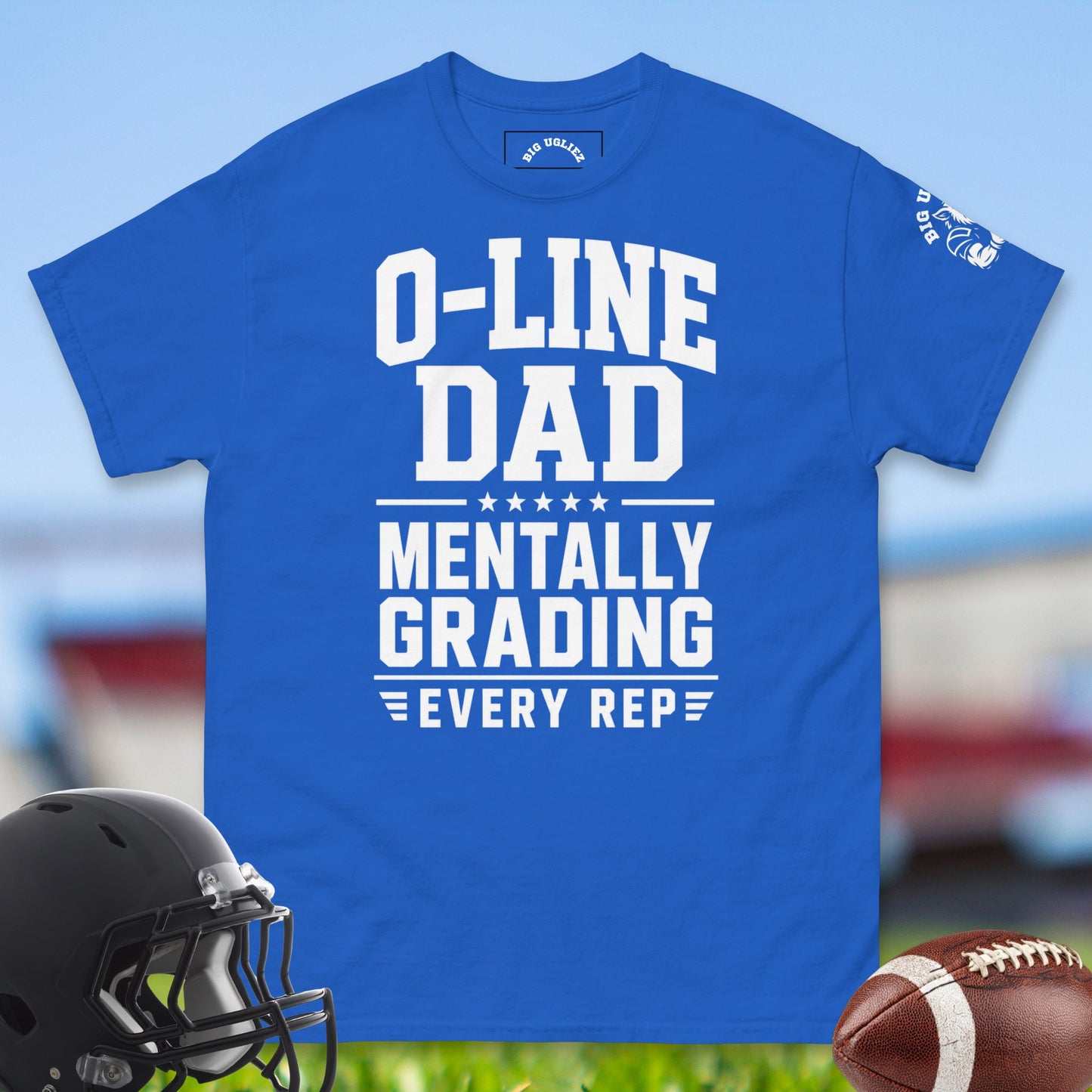Olineman Dad Mentally Grading in royal