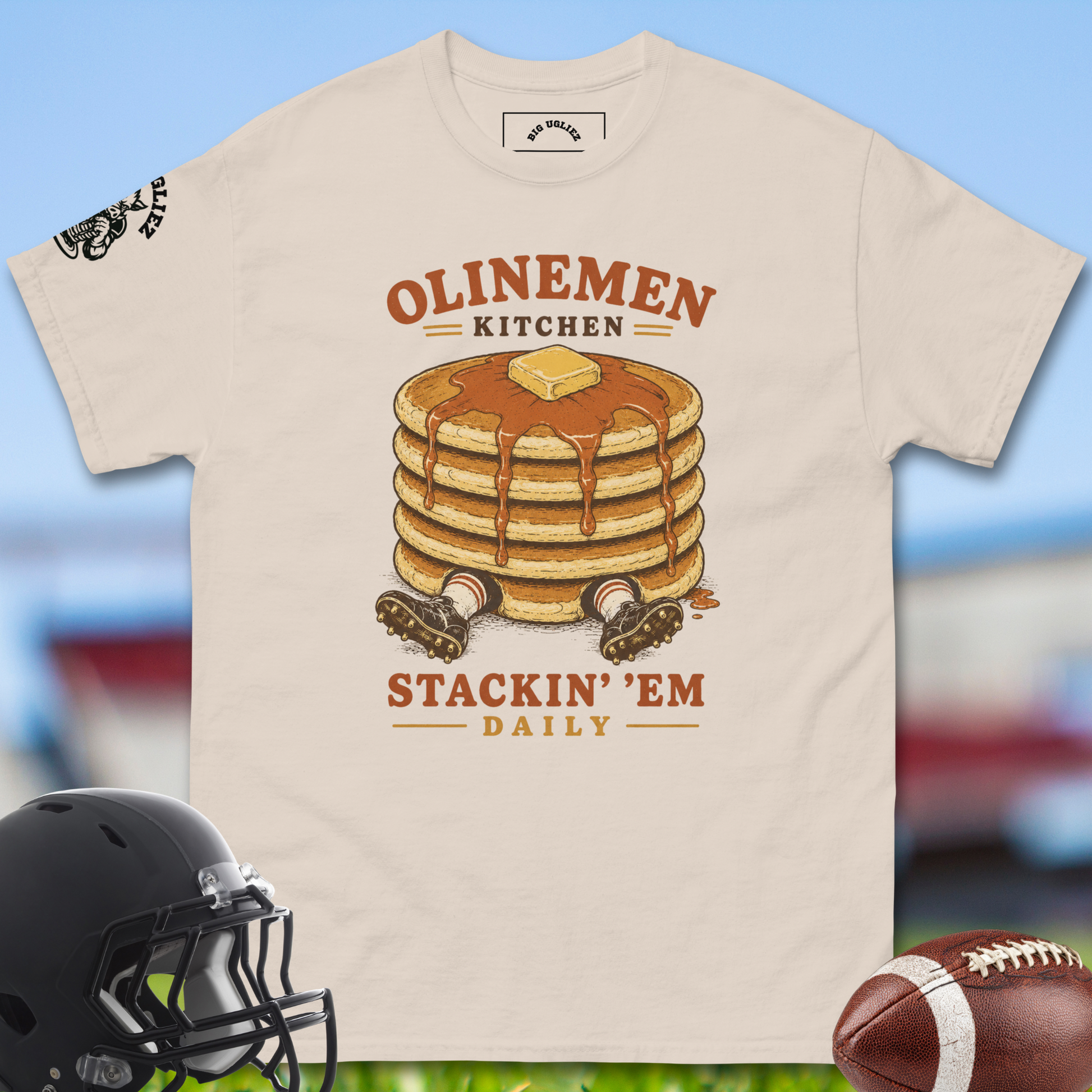 Olinemen_Kitchen_T-shirt_for_Offensive_Lineman_in_Natural