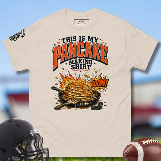 Pancake Making Shirt for Olineman by Big Ugliez in natural