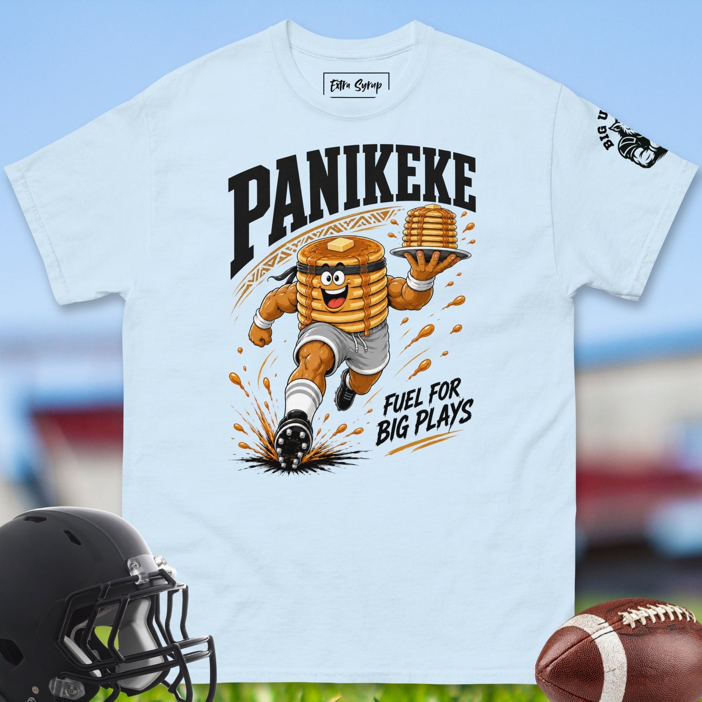 Panikeke_T-shirt_for_Offensive_Lineman_in_Light_Blue