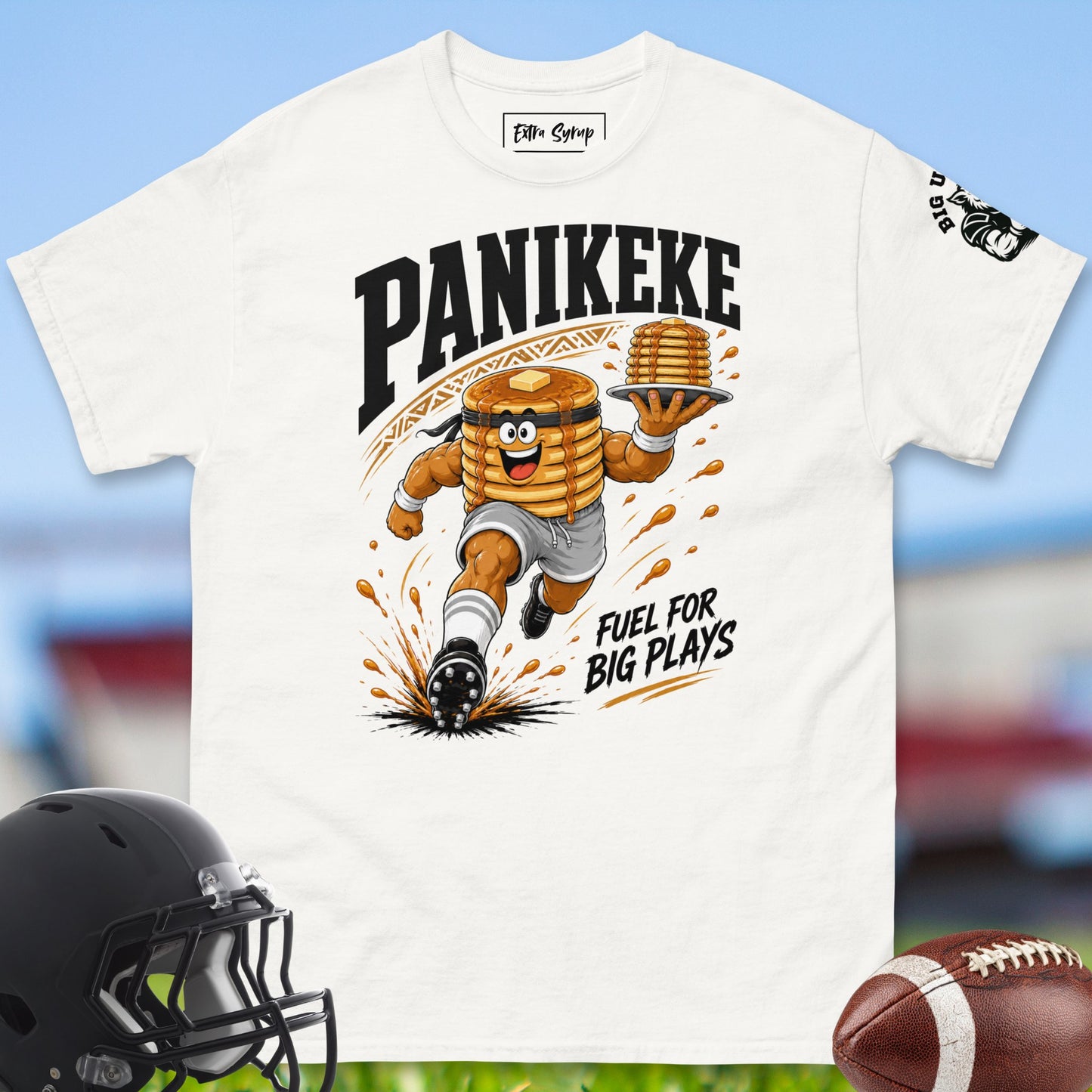 Panikeke_T-shirt_for_Offensive_Lineman_in_White