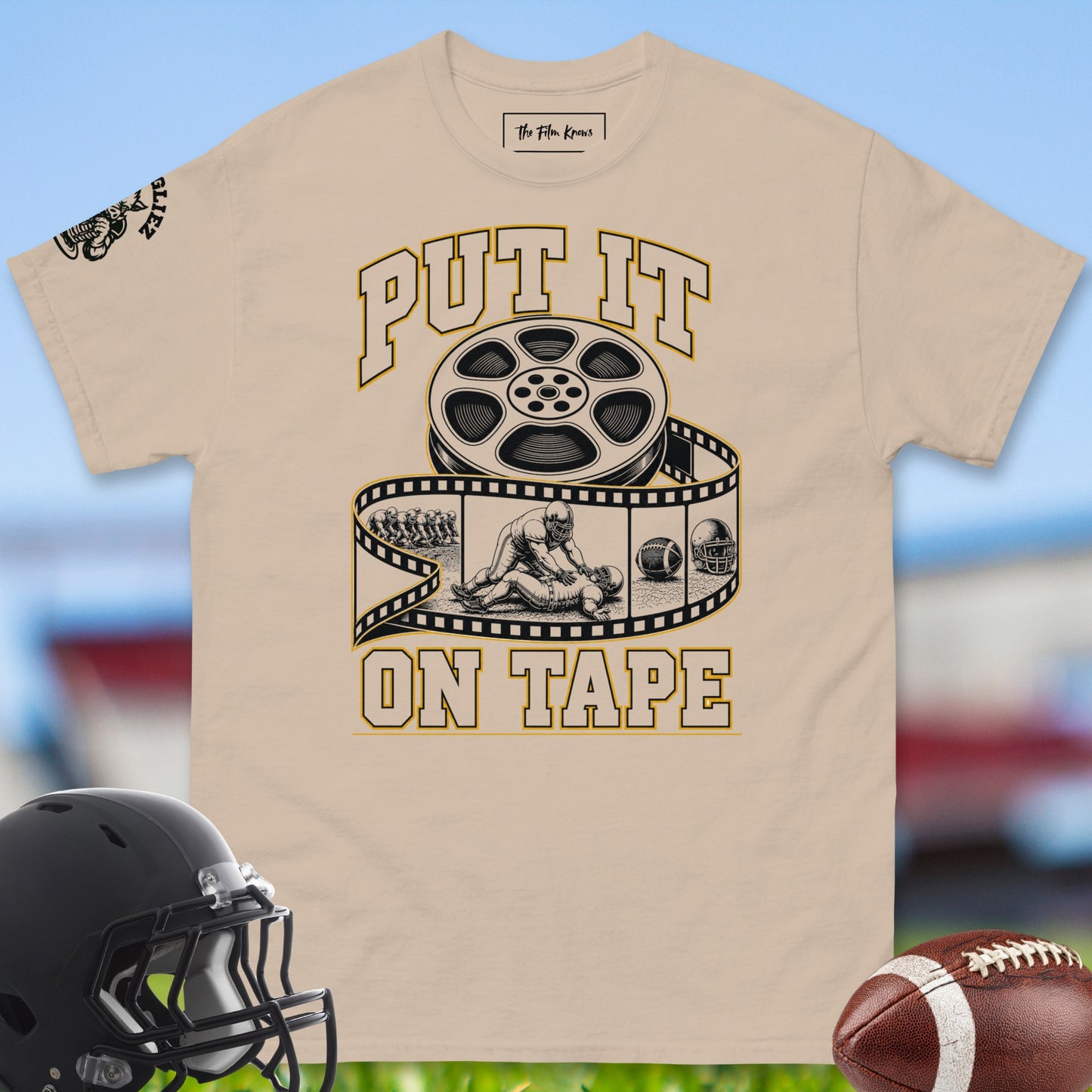 Put_It_On_Tape_T-shirt_for_Offensive_Lineman_in_Sand