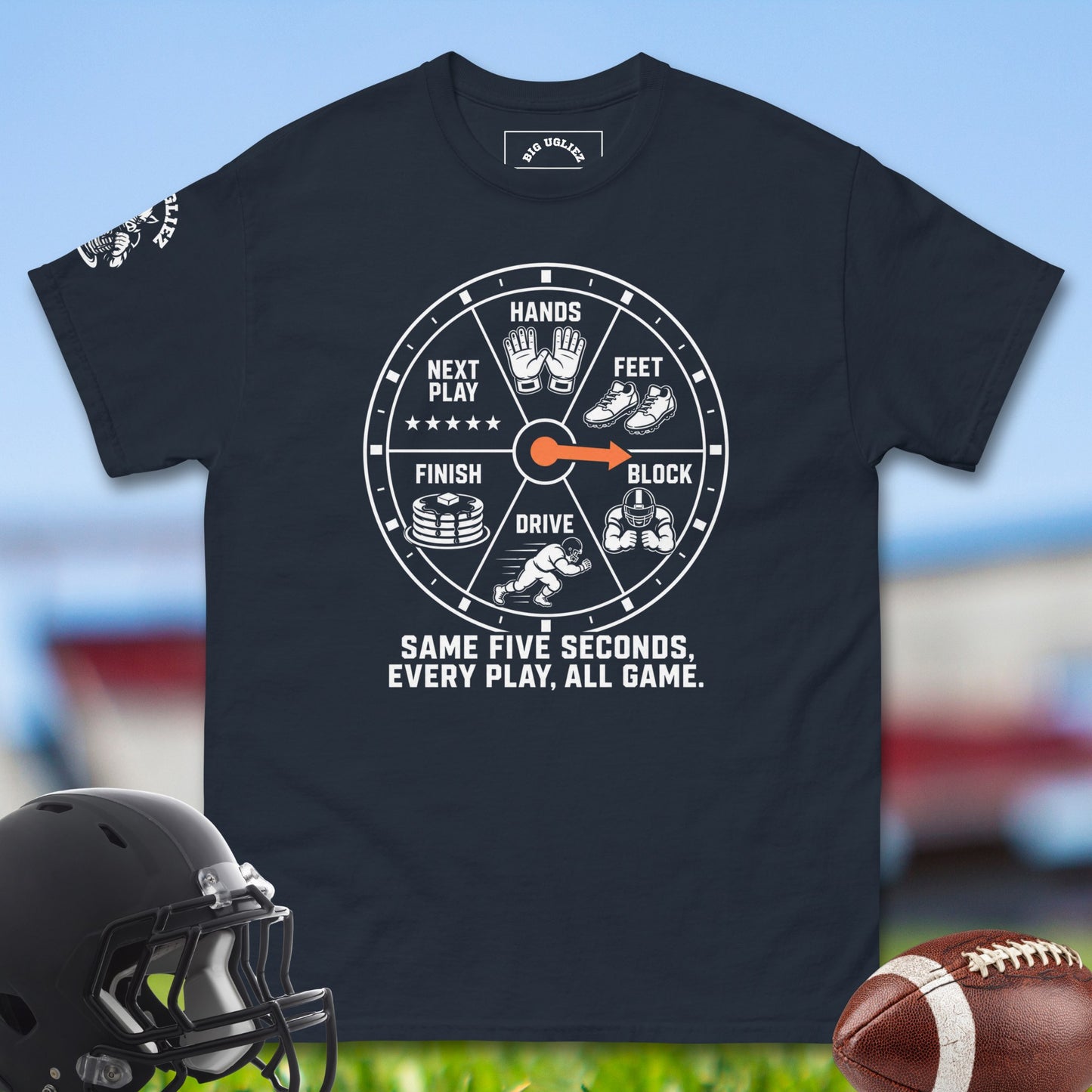 Same_Five_Seconds_Every_Play_All_Game_T-shirt_for_Offensive_Lineman_in_Navy