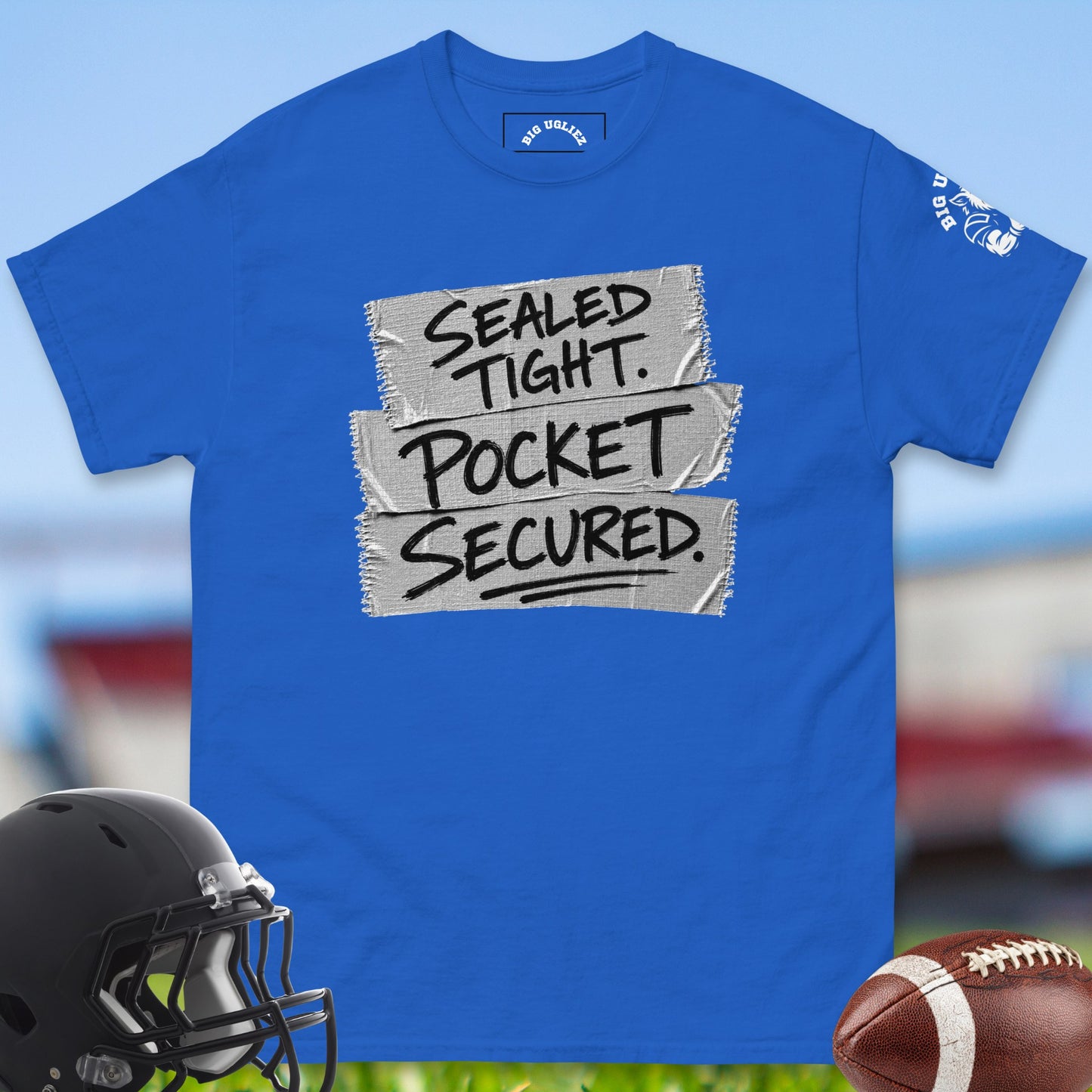 Sealed_Tight_Pocket_Secured_T-shirt_for_Offensive_Lineman_in_Royal