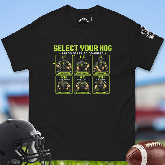 Select_Your_Hog_T-shirt_for_Offensive_Lineman_in_Black