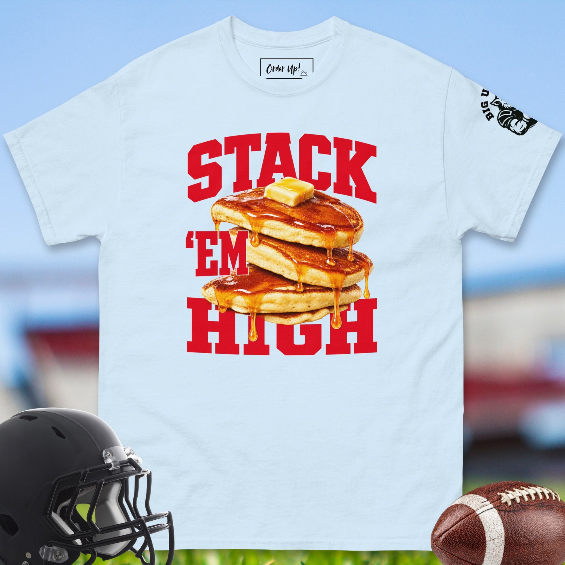 Stack_Em_High_T-shirt_for_Offensive_Lineman_in_Light_Blue