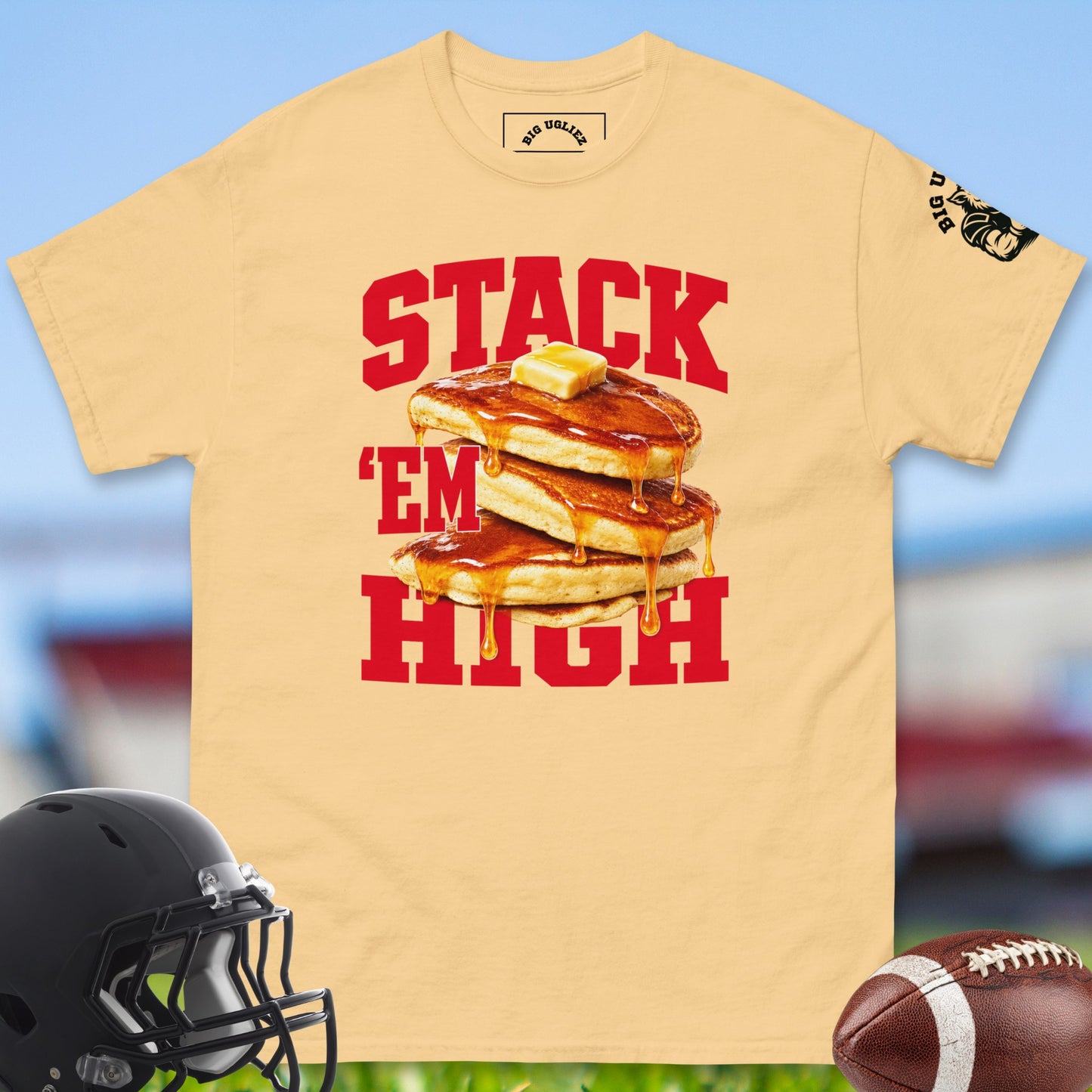 Stack_Em_High_T-shirt_for_Offensive_Lineman_in_Yellow_Haze