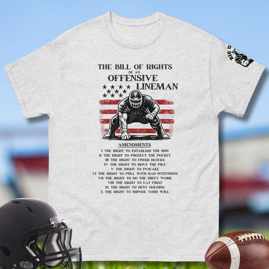 The Bill of Rights of an Offensive Lineman in light gray
