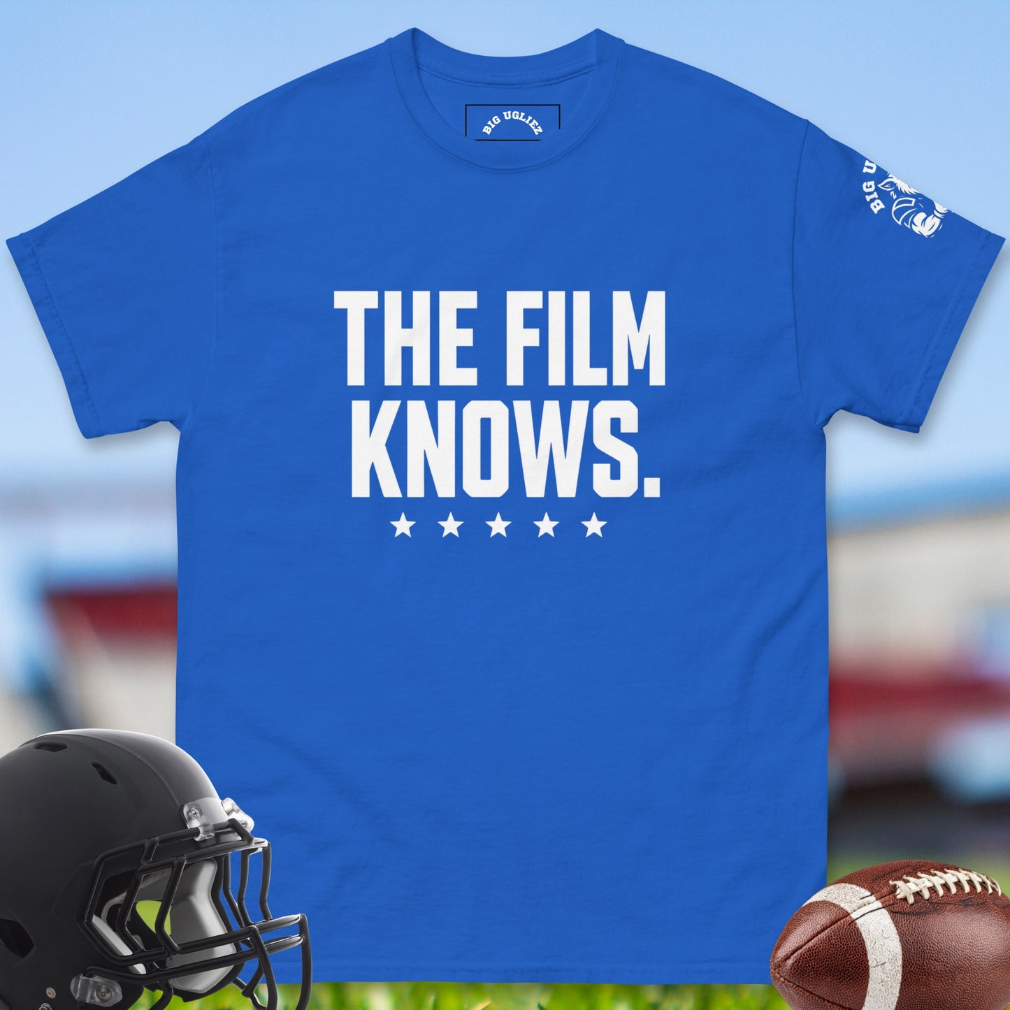 The_Film_Knows_T-shirt_for_Offensive_Lineman_in_Royal