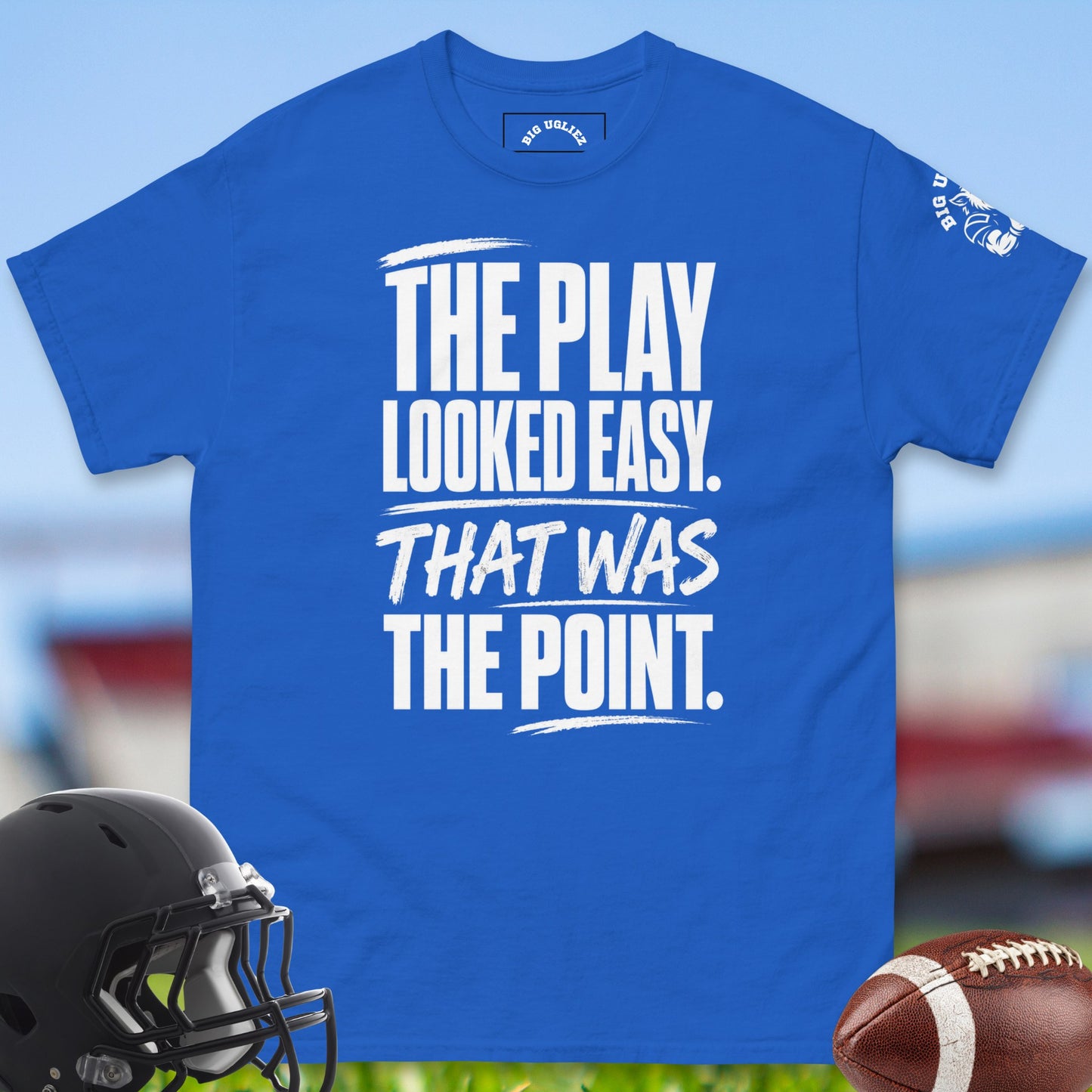 The_Play_Looked_Easy_That_Was_The_Point_T-shirt_for_Offensive_Lineman_in_Royal